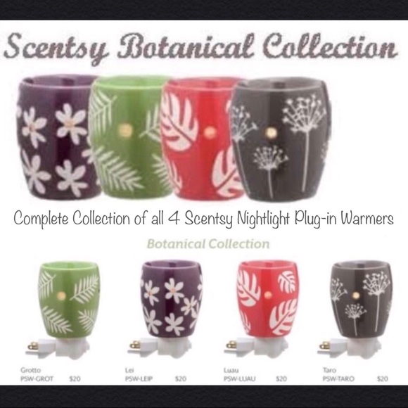 4 Nightlight Warmers Scentsy Botanical Collection - Picture 13 of 14